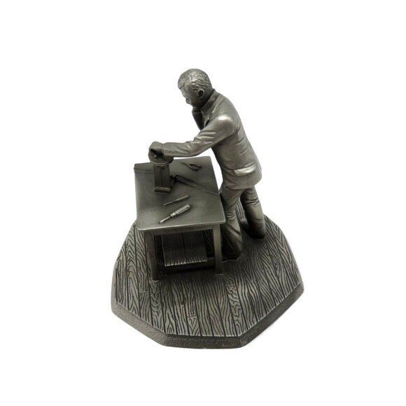 DEUTSCHES MUSEUM Pewter Inventor Guglielmo Marconi Vintage Figurine - Picture 2 of 11